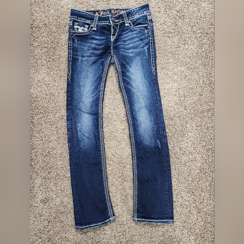 Rock Revival Molly Straight Leg Low Rise Jeans